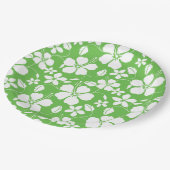 HAWAIIAN HULA (HIBISKUS) LIMON PAPPTELLER (Schrägansicht)