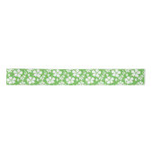HAWAIIAN HULA (HIBISKUS) LIMON SATIN RIBBON SATINBAND (Vorderseite)