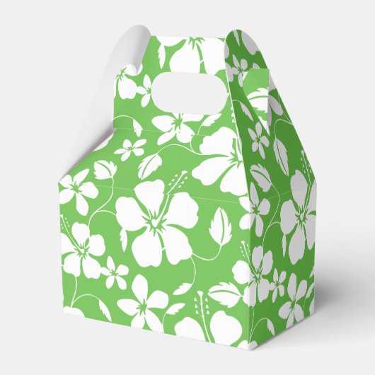 HAWAIIAN HULA (HIBISKUS) LIMONE FAVOR BOX GESCHENKSCHACHTEL (Rückseite)