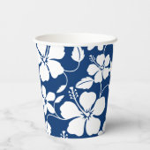 HAWAIIAN HULA (HIBISKUS) NAVY BLUE PAPPBECHER (Rückseite)