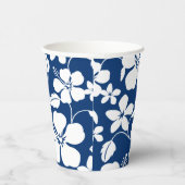 HAWAIIAN HULA (HIBISKUS) NAVY BLUE PAPPBECHER (Rechts)
