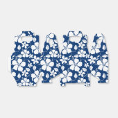 HAWAIIAN HULA (HIBISKUS) NAVY GESCHENKSCHACHTEL (Ungefaltet)