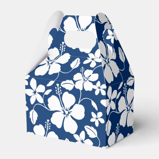 HAWAIIAN HULA (HIBISKUS) NAVY GESCHENKSCHACHTEL (Vorderseite)