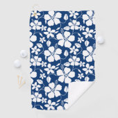 HAWAIIAN HULA (HIBISKUS) NAVY GOLFHANDTUCH (Insitu)