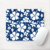 HAWAIIAN HULA (HIBISKUS) NAVY MOUSEPAD (Mit Mouse)
