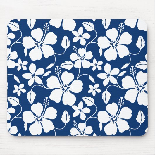 HAWAIIAN HULA (HIBISKUS) NAVY MOUSEPAD (Vorne)