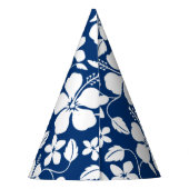 HAWAIIAN HULA (HIBISKUS) NAVY PARTYHÜTCHEN (Rückseite)