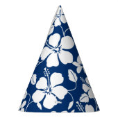 HAWAIIAN HULA (HIBISKUS) NAVY PARTYHÜTCHEN (Links)