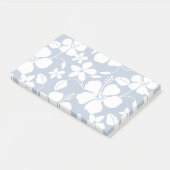 HAWAIIAN HULA (HIBISKUS) NAVY POST-IT KLEBEZETTEL (angewinkelt)