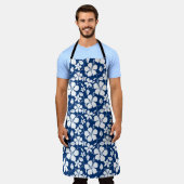 HAWAIIAN HULA (HIBISKUS) NAVY SCHÜRZE (Getragen)