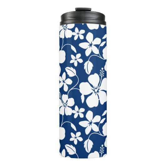 HAWAIIAN HULA (HIBISKUS) NAVY THERMOSBECHER (Vorderseite)