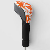 HAWAIIAN HULA (HIBISKUS) ORANGE GOLF HEADCOVER (angewinkelt)