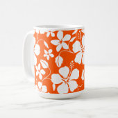 HAWAIIAN HULA (HIBISKUS) ORANGE KAFFEETASSE (Vorderseite Links)