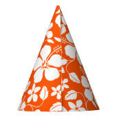 HAWAIIAN HULA (HIBISKUS) ORANGE PARTYHÜTCHEN (Rückseite)