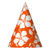 HAWAIIAN HULA (HIBISKUS) ORANGE PARTYHÜTCHEN (Links)