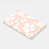 HAWAIIAN HULA (HIBISKUS) ORANGE POST-IT KLEBEZETTEL (angewinkelt)