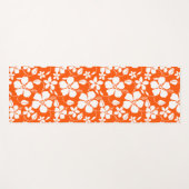 HAWAIIAN HULA (HIBISKUS) ORANGE YOGAMATTE (Vorderseite (Horizontal))
