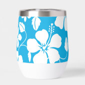 HAWAIIAN (HULA) HIBISKUS PATTER IN BLAU (Rückseite)