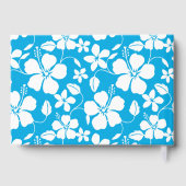 HAWAIIAN HULA (HIBISKUS) PATTER IN BLAU GÄSTEBUCH (Rückseite)