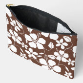 HAWAIIAN HULA (HIBISKUS) PATTER IN BROWN ZUBEHÖRTASCHE (Offen)