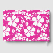 HAWAIIAN HULA (HIBISKUS) PATTER IN HOT PINK GÄSTEBUCH (Rückseite)