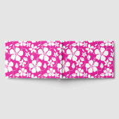 HAWAIIAN HULA (HIBISKUS) PATTER IN HOT PINK GÄSTEBUCH (Voll)
