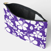 HAWAIIAN HULA (HIBISKUS) PATTER IN LILA ZUBEHÖRTASCHE (Offen)