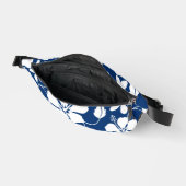 HAWAIIAN HULA (HIBISKUS) PATTER IN NAVY BLUE BAUCHTASCHE (Offen)