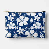 HAWAIIAN HULA (HIBISKUS) PATTER IN NAVY BLUE ZUBEHÖRTASCHE (Vorderseite)