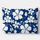 HAWAIIAN HULA (HIBISKUS) PATTER IN NAVY BLUE ZUBEHÖRTASCHE (Rückseite)