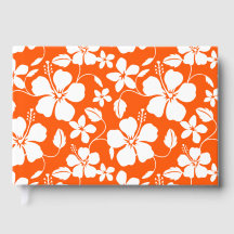 HAWAIIAN HULA (HIBISKUS) PATTER IN ORANGE