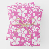 HAWAIIAN HULA (HIBISKUS) PINK GESCHENKPAPIER SET (Beispiel)