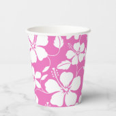 HAWAIIAN HULA (HIBISKUS) PINK PAPPBECHER (Rückseite)