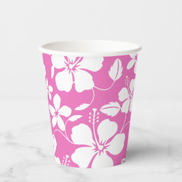 HAWAIIAN HULA (HIBISKUS) PINK PAPPBECHER