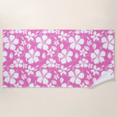 HAWAIIAN HULA (HIBISKUS) PINK STRANDTUCH (Vorderseite)