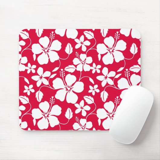 HAWAIIAN HULA (HIBISKUS) RED MOUSEPAD (Mit Mouse)
