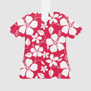 HAWAIIAN HULA (HIBISKUS) RED ORNAMENT