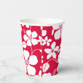 HAWAIIAN HULA (HIBISKUS) RED PAPPBECHER (Rechts)