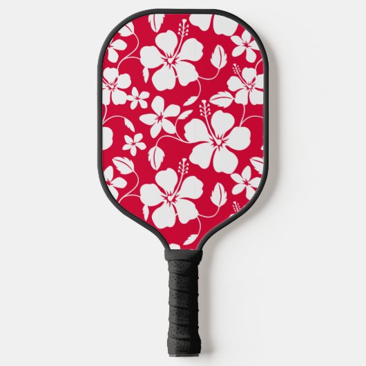 HAWAIIAN HULA (HIBISKUS) RED PICKLEBALL SCHLÄGER (Vorderseite)
