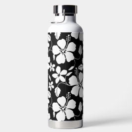 HAWAIIAN HULA (HIBISKUS) SCHWARZ TRINKFLASCHE