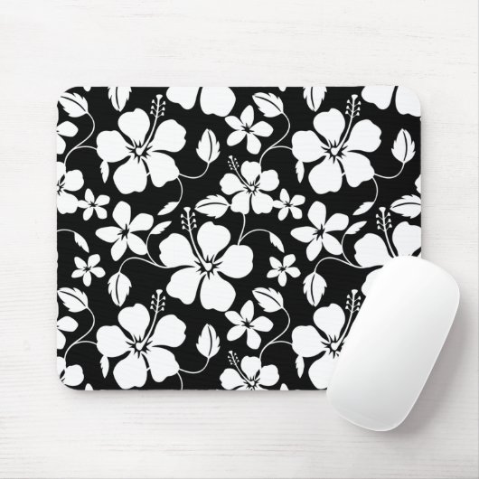 HAWAIIAN HULA (HIBISKUS) SCHWARZE MAUSTASTE MOUSEPAD (Mit Mouse)