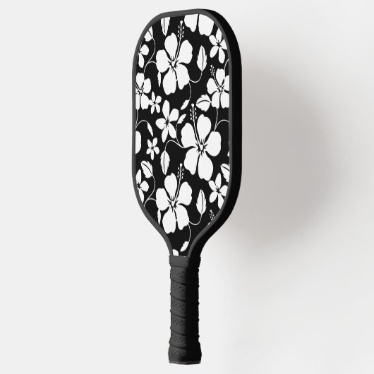 HAWAIIAN HULA (HIBISKUS) SCHWARZE PICKLEBALL-PADDL PICKLEBALL SCHLÄGER (Links)