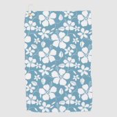 HAWAIIAN HULA (HIBISKUS) SLATE BLUE GOLFHANDTUCH (Vorderseite)
