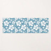 HAWAIIAN HULA (HIBISKUS) SLATE BLUE YOGAMATTE (Vorderseite (Horizontal))
