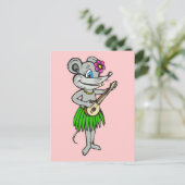 Hawaiian Hula Mouse Postkarte (Stehend Vorderseite)
