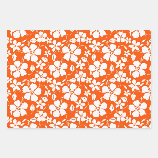 HAWAIIAN HULA (ORANGE) GESCHENKPAPIER SET (Vorderseite 2)