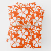 HAWAIIAN HULA (ORANGE) GESCHENKPAPIER SET (Beispiel)