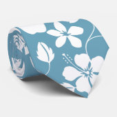 HAWAIIAN HULA (SLATE BLUE) KRAWATTE (Gerollt)