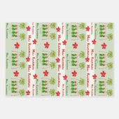 Hawaiian Hula Weihnachtswrapping Paper Geschenkpapier Set (Vorderseite 3)