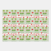 Hawaiian Hula Weihnachtswrapping Paper Geschenkpapier Set (Vorderseite 2)